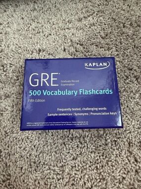 Kaplan GRE 500 Vocabulary Flashcards - Fifth Edition